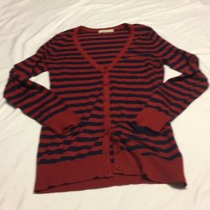 Striped Long sleeved cardigan